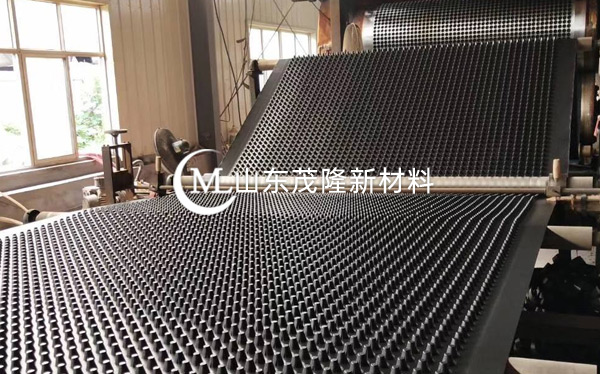 《网盛项目》无纺土工布、凹凸排水板施工