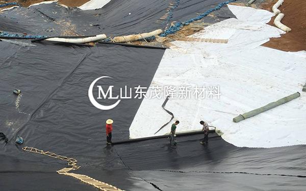《菏泽曹县垃圾发电厂》土工布、土工膜施工